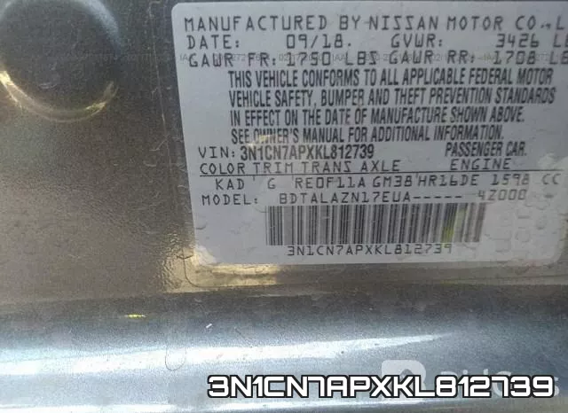 3N1CN7APXKL812739 фото 10