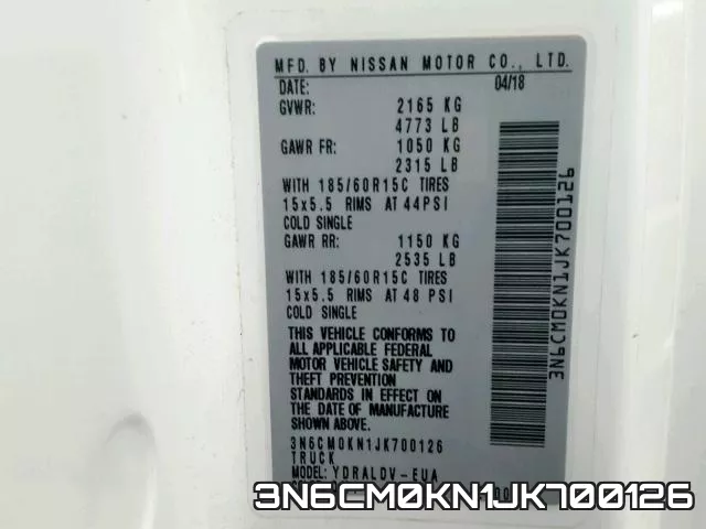 3N6CM0KN1JK700126 фото 2
