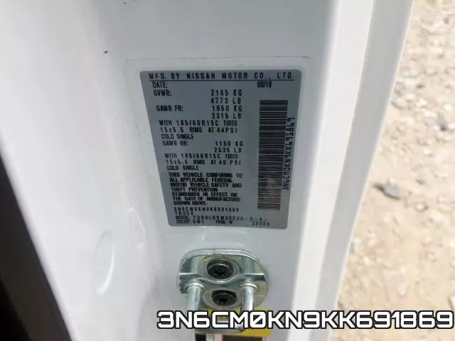 3N6CM0KN9KK691869 фото 2