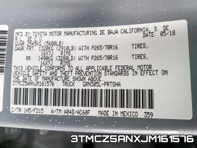 3TMCZ5ANXJM161576 фото 2