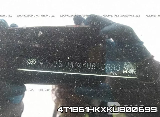 4T1B61HKXKU800699 фото 10