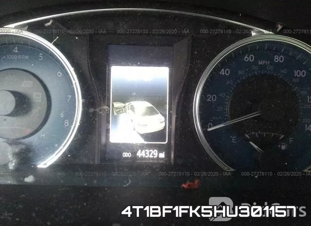 4T1BF1FK5HU301157 фото 8