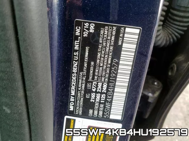 55SWF4KB4HU192579 фото 2