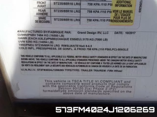 573FM4024J1206269 фото 2