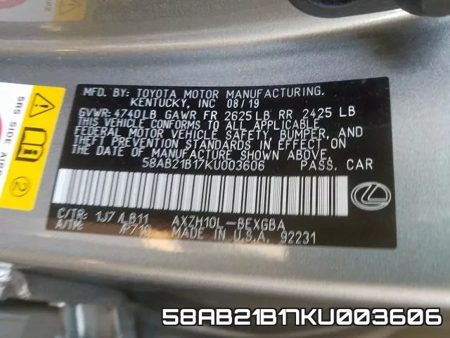 58AB21B17KU003606 фото 2