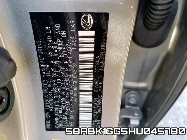 58ABK1GG5HU045780 фото 2