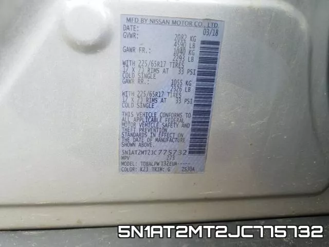 5N1AT2MT2JC775732 фото 2