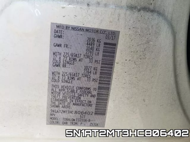 5N1AT2MT3HC806402 фото 2