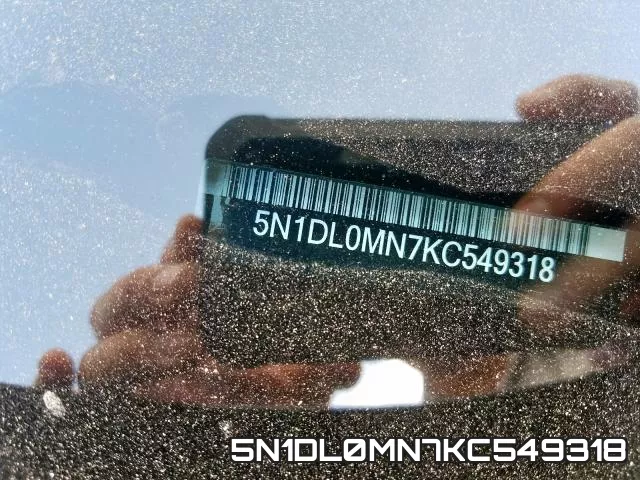 5N1DL0MN7KC549318 фото 2