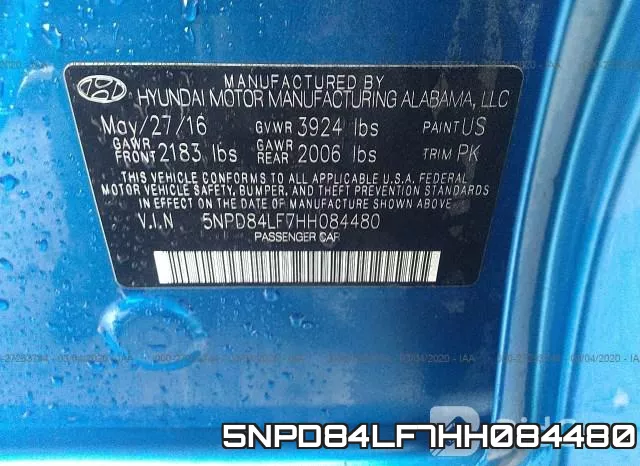 5NPD84LF7HH084480 фото 10