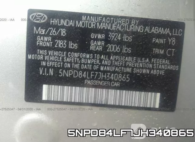 5NPD84LF7JH340865 фото 10