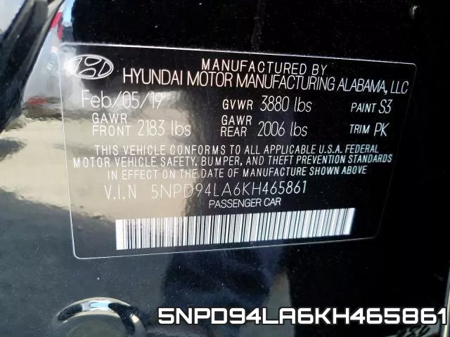 5NPD94LA6KH465861 фото 2
