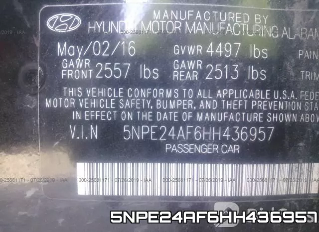 5NPE24AF6HH436957 фото 10
