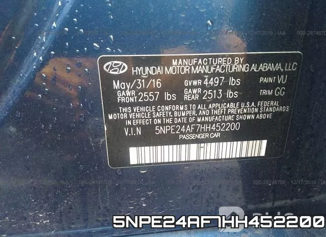 5NPE24AF7HH452200 фото 10