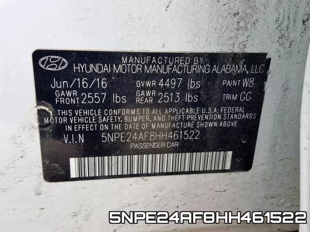 5NPE24AF8HH461522 фото 2