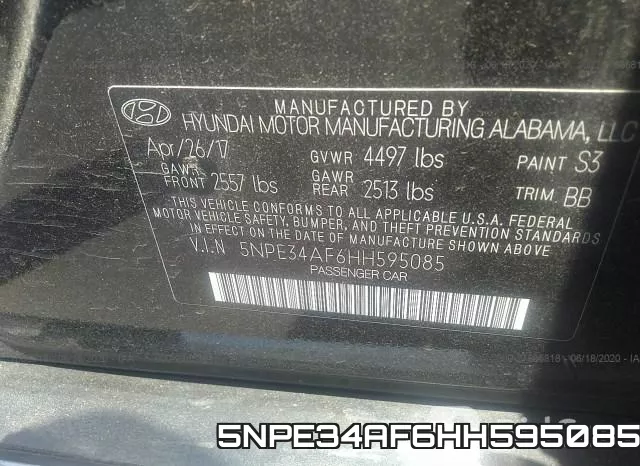 5NPE34AF6HH595085 фото 10
