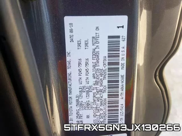 5TFRX5GN3JX130266 фото 2