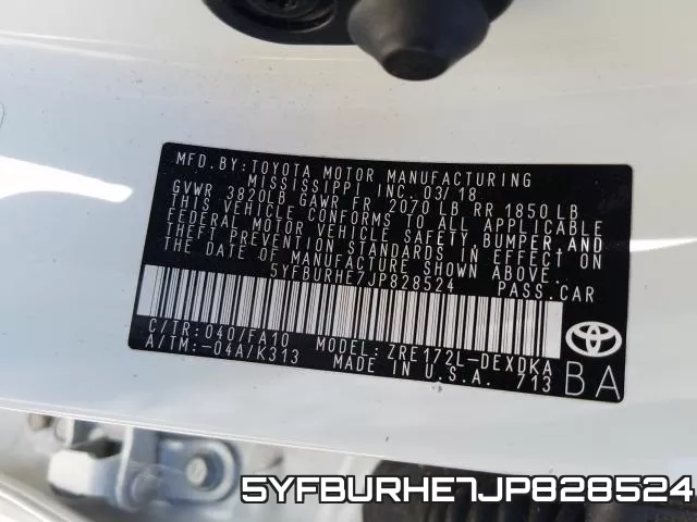 5YFBURHE7JP828524 фото 2