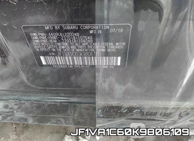 JF1VA1C60K9806109 фото 10