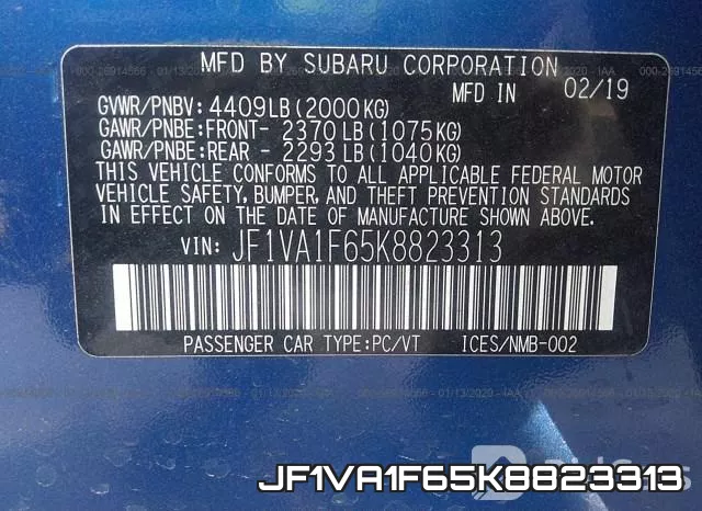 JF1VA1F65K8823313 фото 10