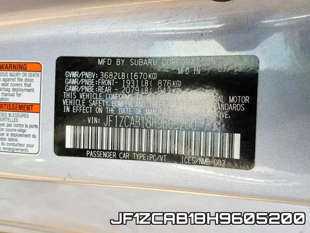 JF1ZCAB18H9605200 фото 2
