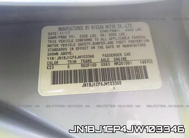 JN1BJ1CP4JW103346 фото 10
