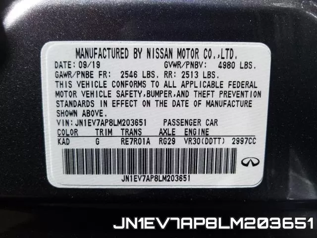 JN1EV7AP8LM203651 фото 2