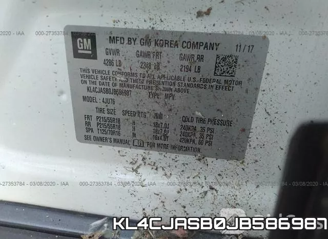 KL4CJASB0JB586987 фото 10