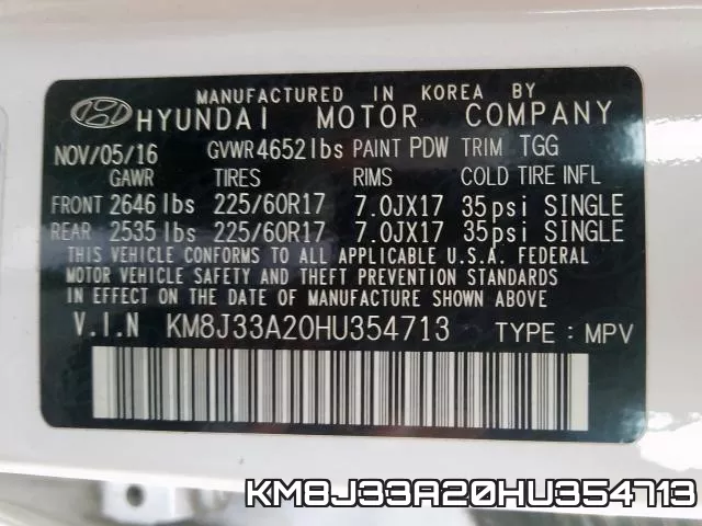 KM8J33A20HU354713 фото 2