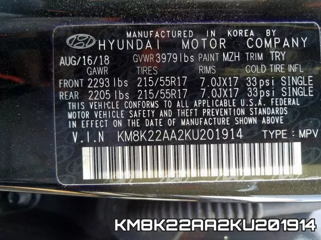 KM8K22AA2KU201914 фото 2