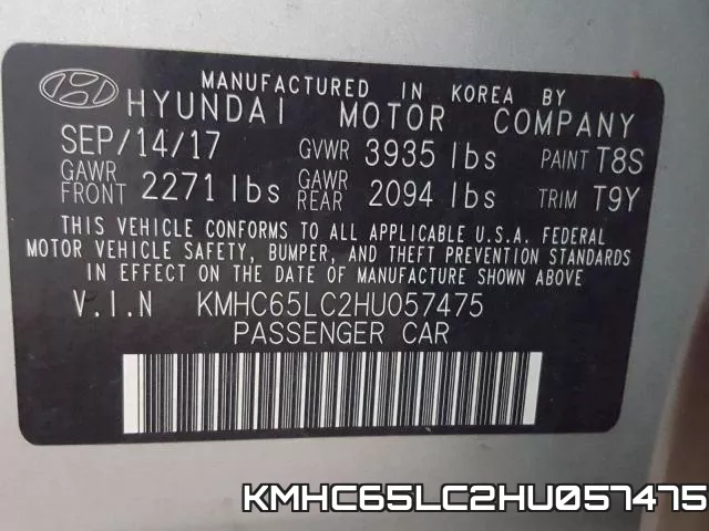 KMHC65LC2HU057475 фото 2