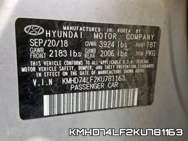 KMHD74LF2KU781163 фото 2