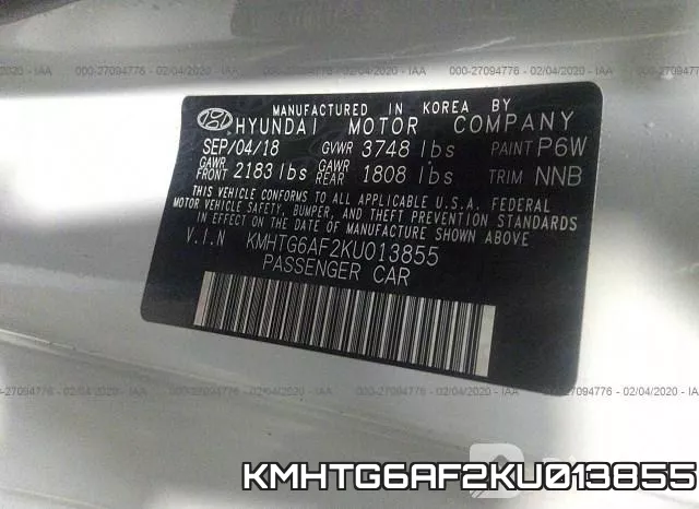 KMHTG6AF2KU013855 фото 10