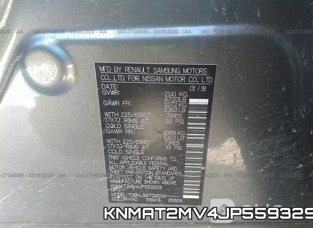 KNMAT2MV4JP559329 фото 10