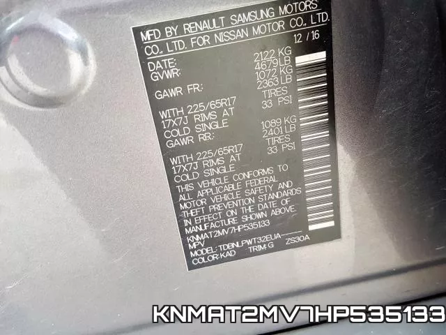 KNMAT2MV7HP535133 фото 2