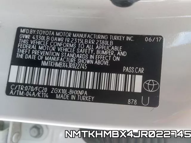 NMTKHMBX4JR022745 фото 2