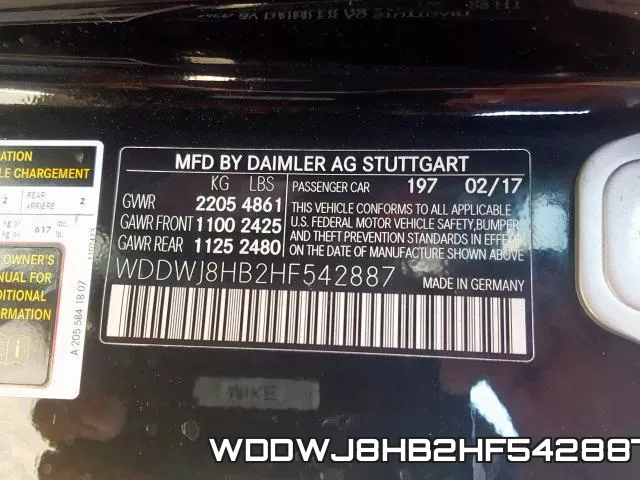 WDDWJ8HB2HF542887 фото 2