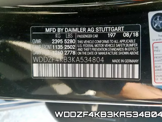 WDDZF4KB3KA534804 фото 2