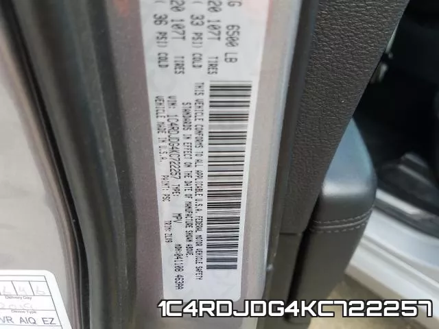 1C4RDJDG4KC722257 фото 2