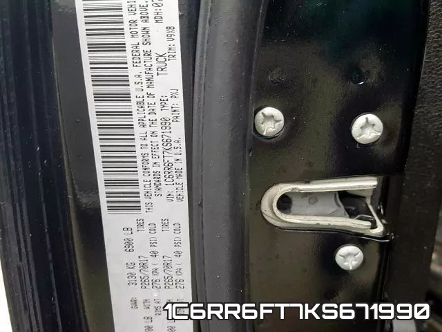 1C6RR6FT7KS671990 фото 2