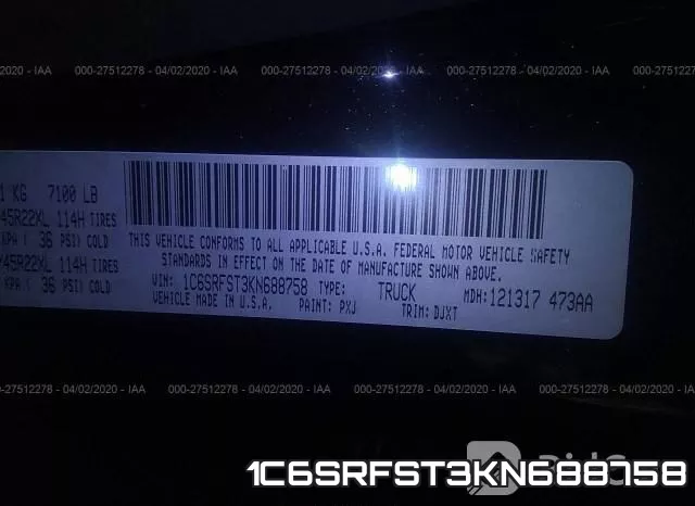 1C6SRFST3KN688758 фото 10