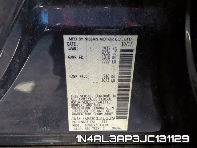 1N4AL3AP3JC131129 фото 2