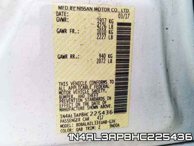 1N4AL3AP8HC225436 фото 2