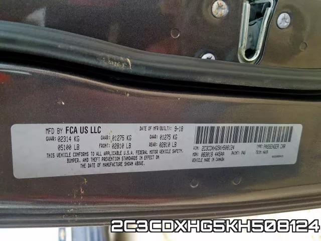 2C3CDXHG5KH508124 фото 2