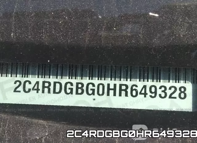 2C4RDGBG0HR649328 фото 10