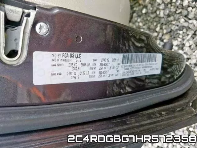 2C4RDGBG7HR572358 фото 2