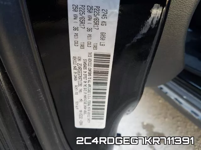 2C4RDGEG7KR711391 фото 2