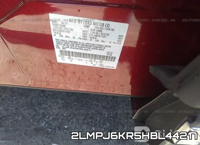 2LMPJ6KR5HBL44217 фото 10