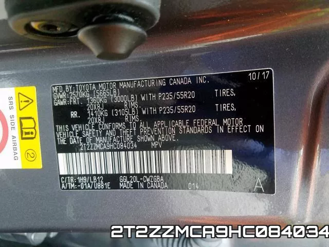 2T2ZZMCA9HC084034 фото 2