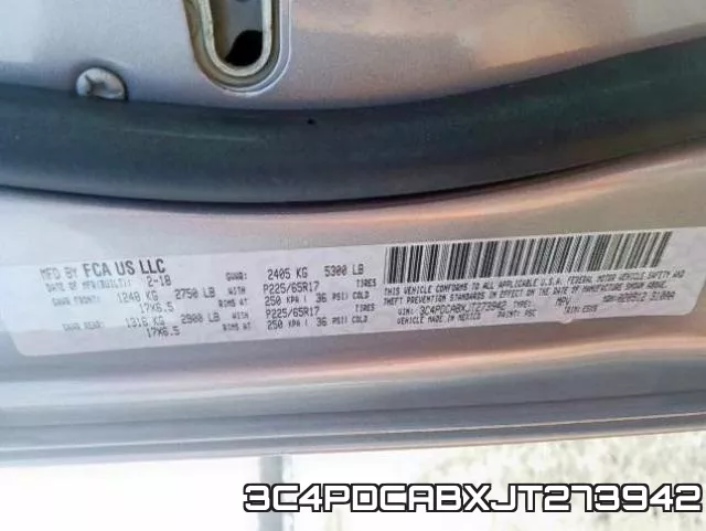 3C4PDCABXJT273942 фото 2